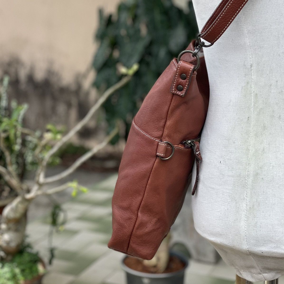 Genuine Leather × Leather Leather Crossbody Bag Size ONE SIZE - 6 Thumbnail