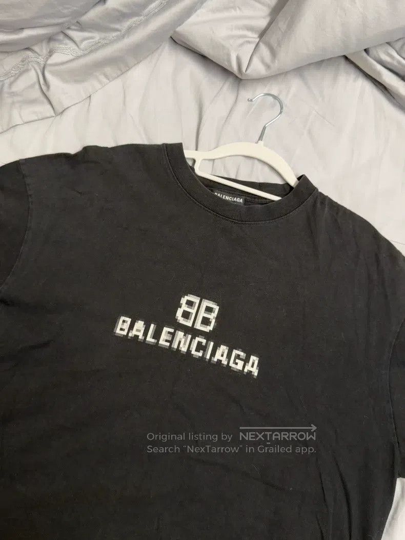 Balenciaga Balenciaga Mosaic Logo Short Sleeve T-Shirt Size US M / EU 48-50 / 2 - 2 Thumbnail