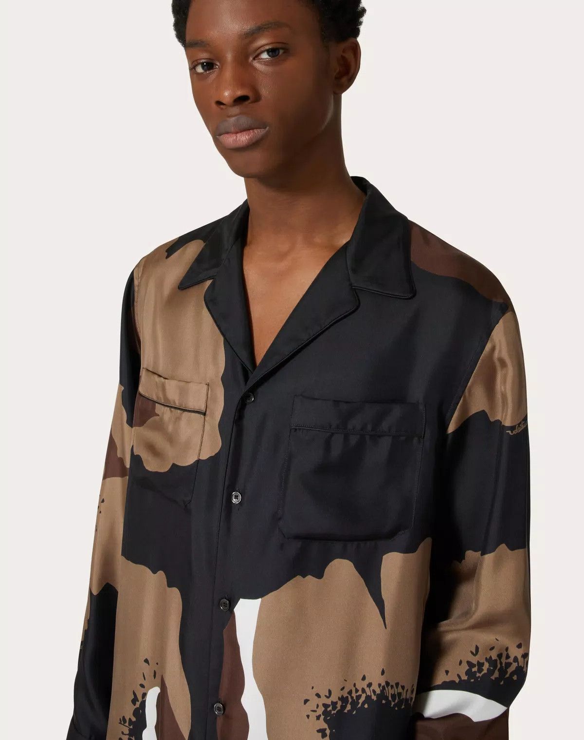 Valentino oc11z0725 Silk Twill Pyjama Shirt in Multicolor Size US S / EU 44-46 / 1 - 6 Thumbnail