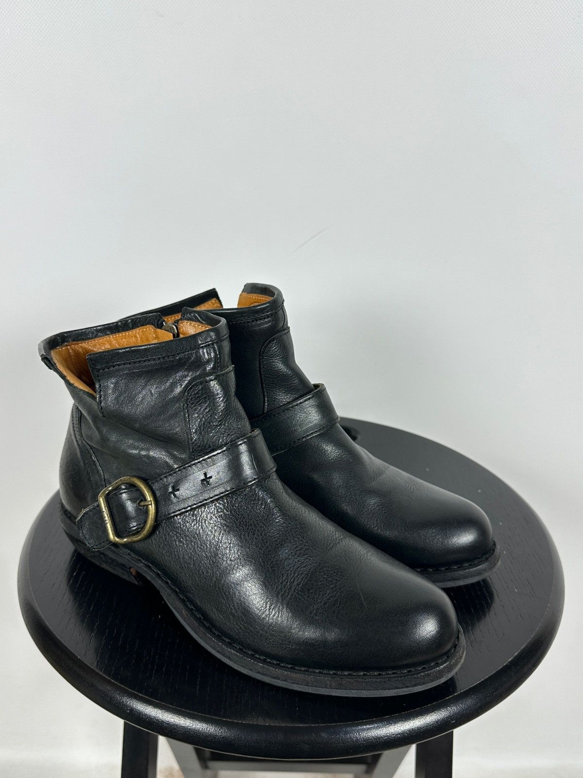 Fiorentini + Baker Fiorentini + Baker Carnaby Chad Black Leather Biker Boots Size US 7 / IT 37 - 4 Thumbnail