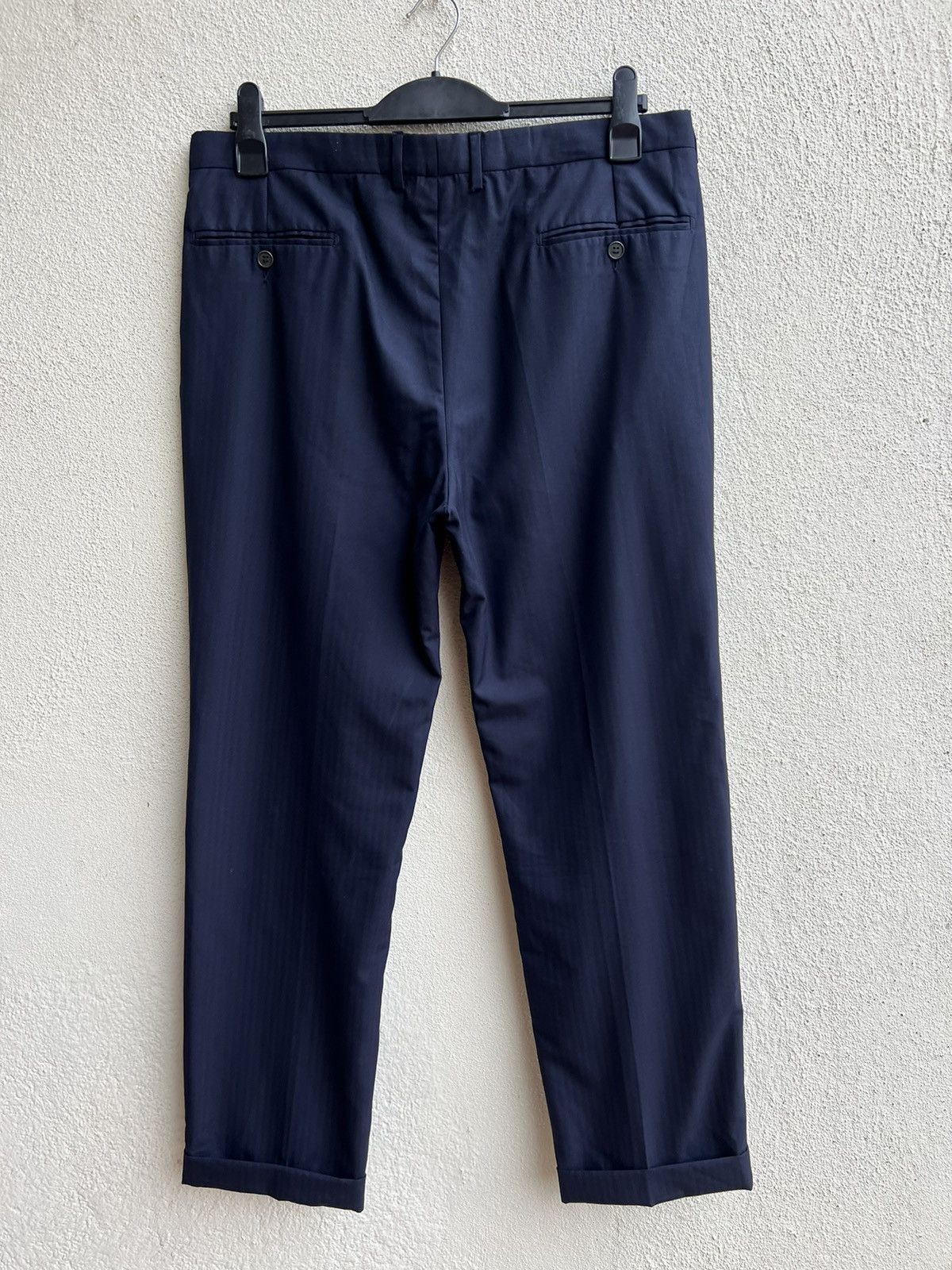 Gucci Vintage 90s Gucci Herringbone Striped Trouser Pant Size US 35 - 19 Thumbnail