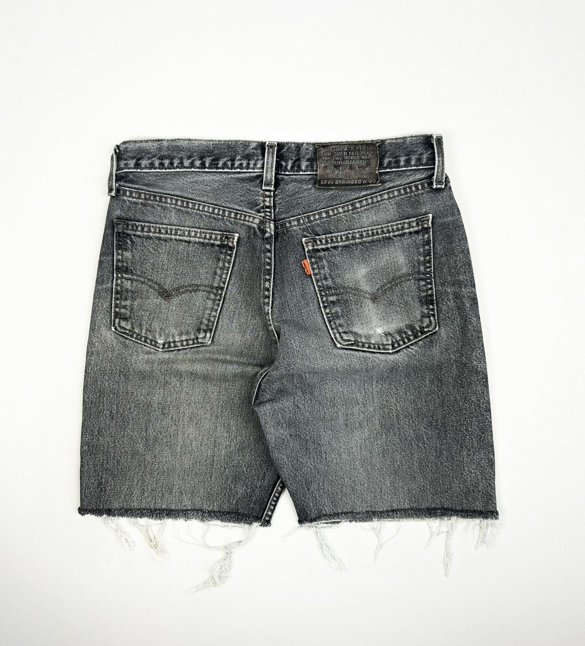 Levi's Vintage Clothing Vintage Levis 615 Orange Tab Shorts Rare Gray Y2k 90s USA Size US 30 / EU 46 - 2 Thumbnail