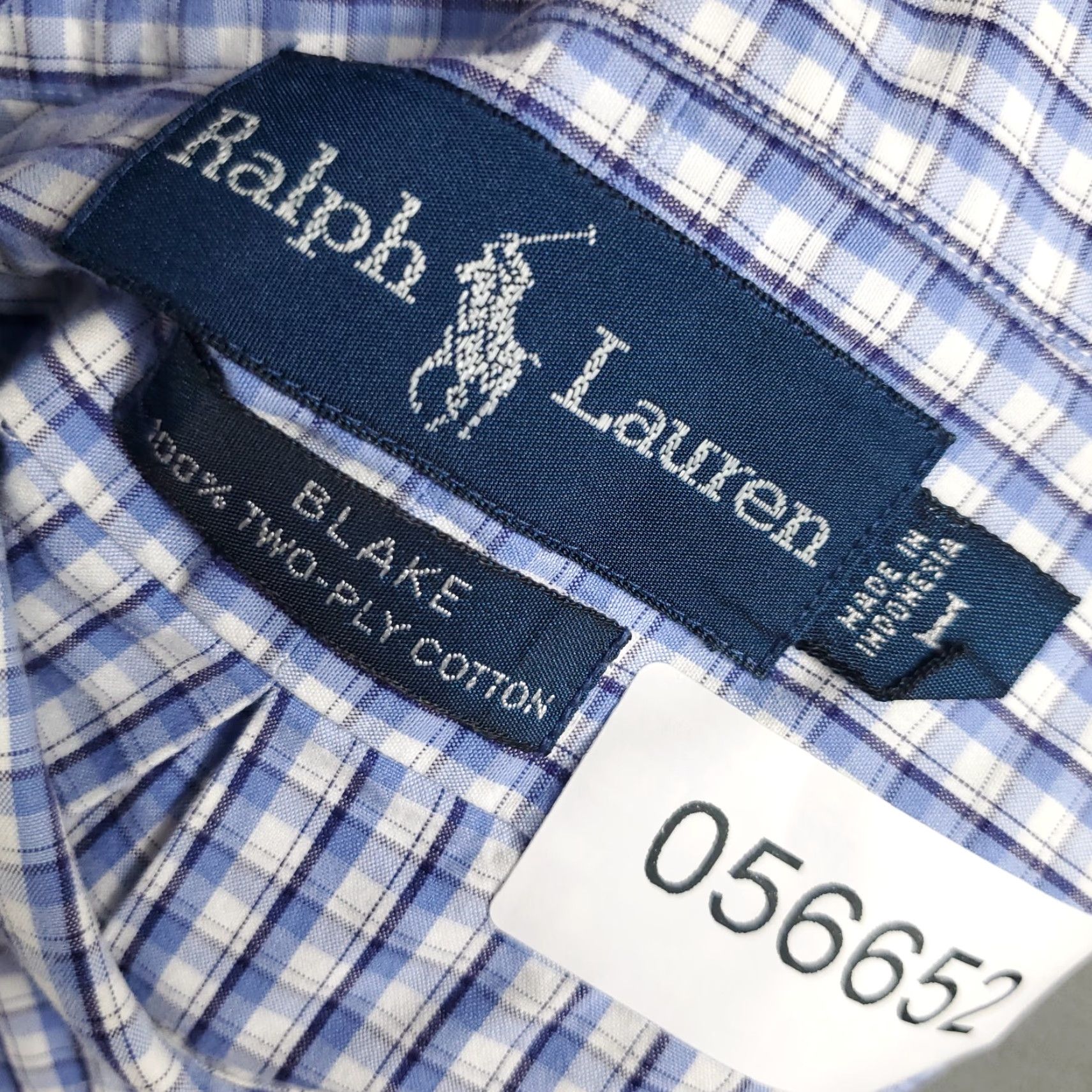 Ralph Lauren Ralph Lauren Plaid Button-Up Shirt Mens Large Blue Long Sleeve Casual Modern Size US L / EU 52-54 / 3 - 8 Thumbnail