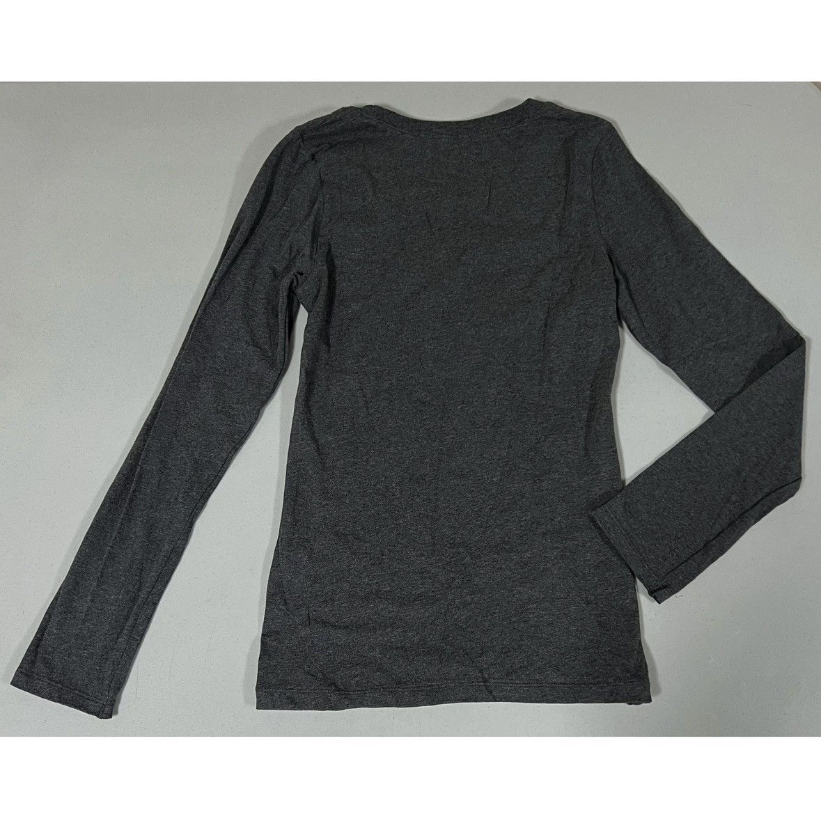 Japanese Brand Gray Marled Crewneck Long Sleeve T-Shirt Top Tee Size S 🩶 Size S / US 4 / IT 40 - 4 Thumbnail