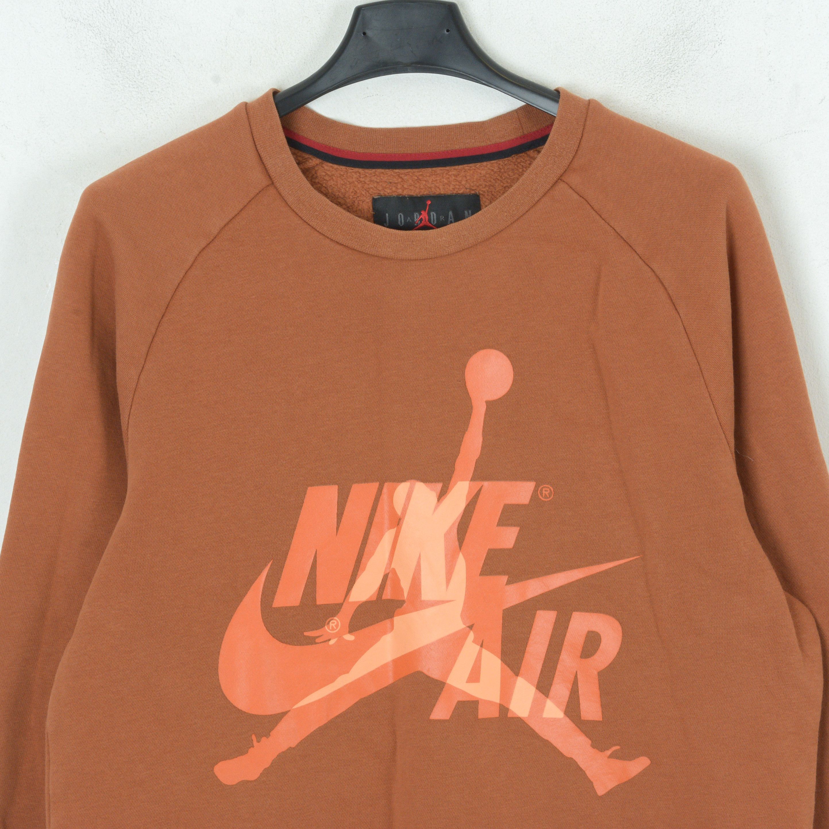 Jordan Brand Mens S Jumper Pullover Sweatshirt Basketball Orange Sports Size US S / EU 44-46 / 1 - 2 Thumbnail