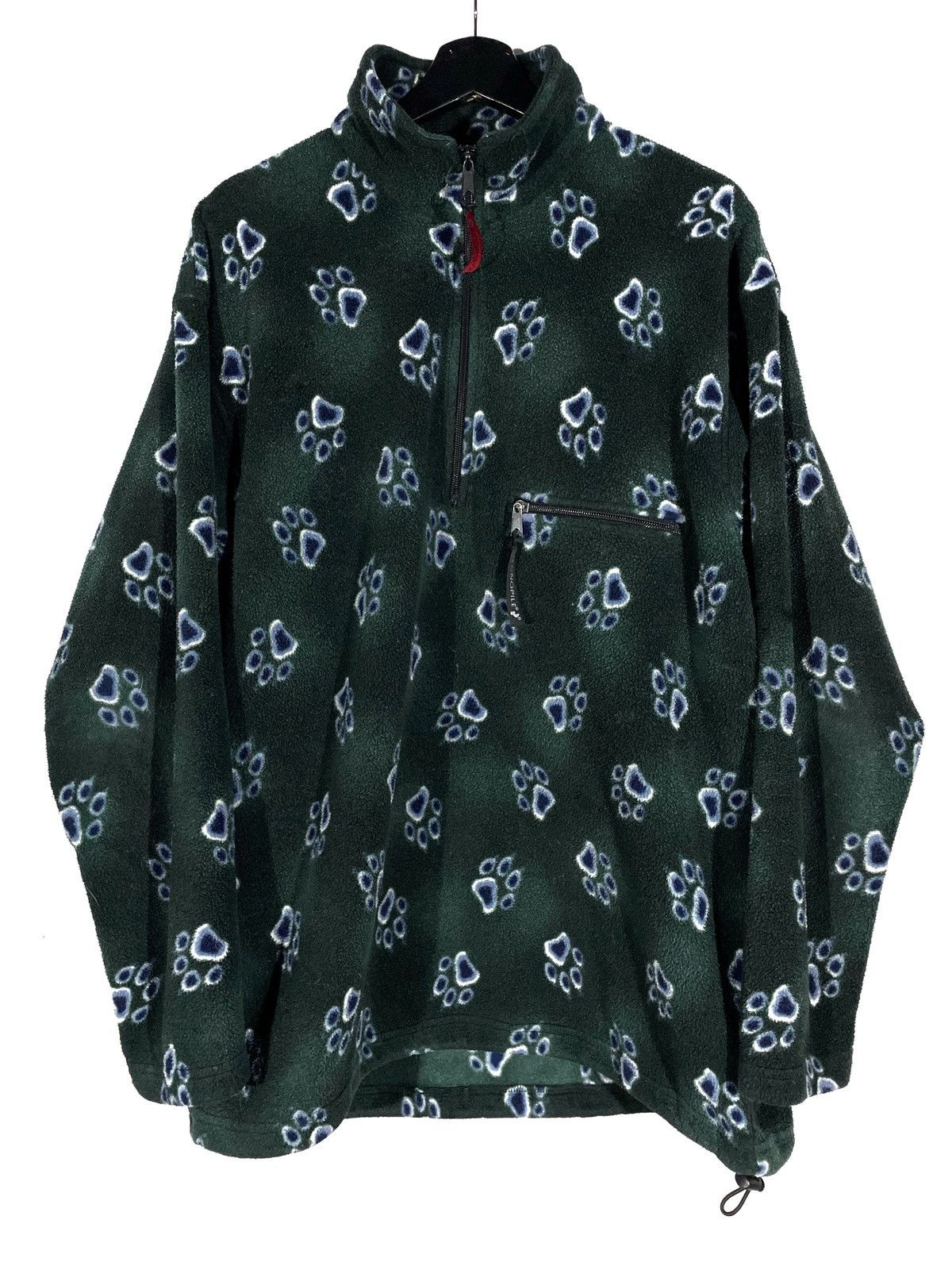 Jack Wolfskin Jack Wolfskin Fleece Green Monogram Size L Tecnopile Size US L / EU 52-54 / 3 - 1 Thumbnail