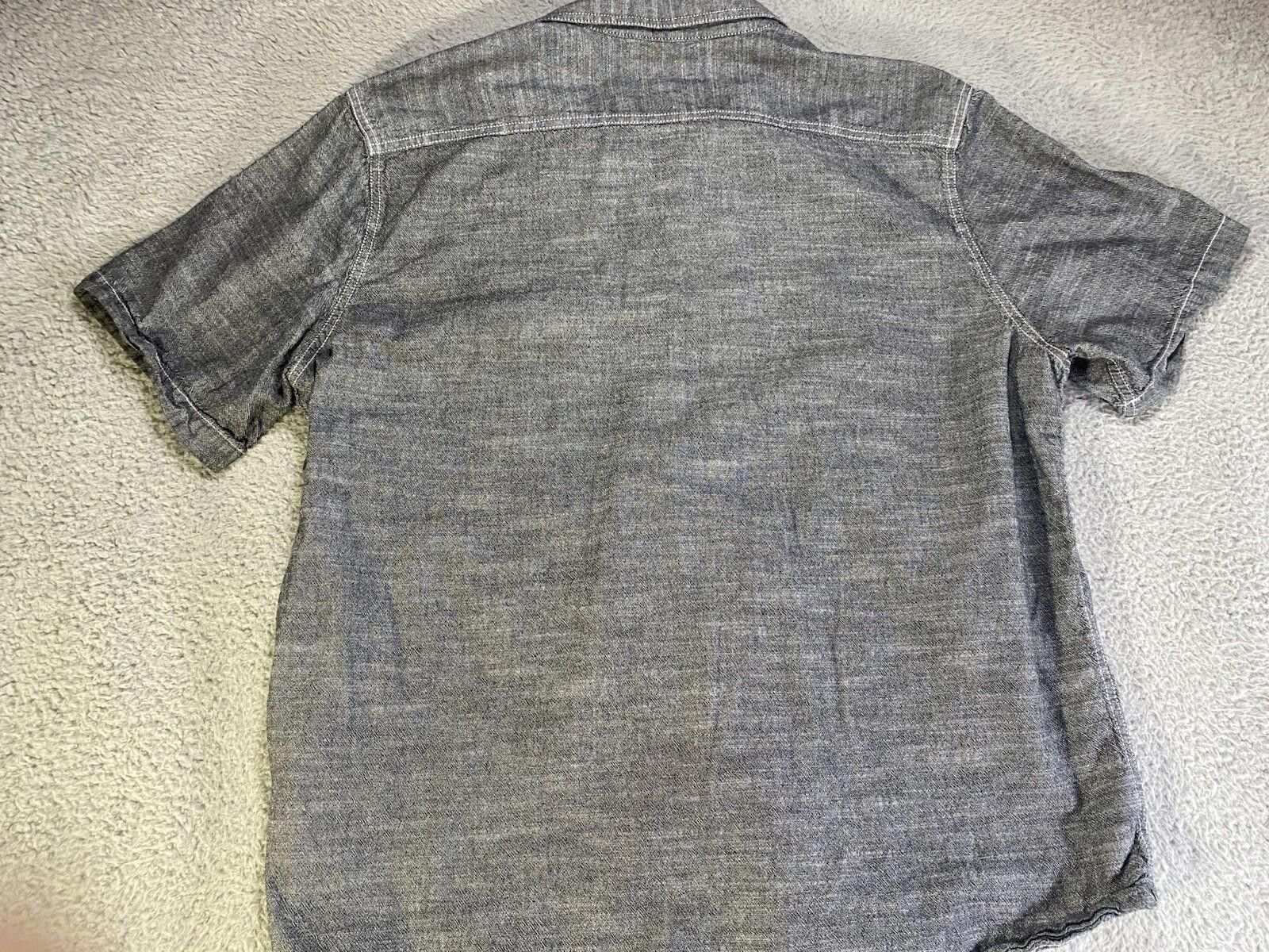 Woolrich Woolen Mills Woolrich Mens Button Down Shirt SZ XL Gray Short Sleeve Size US XL / EU 56 / 4 - 2 Thumbnail