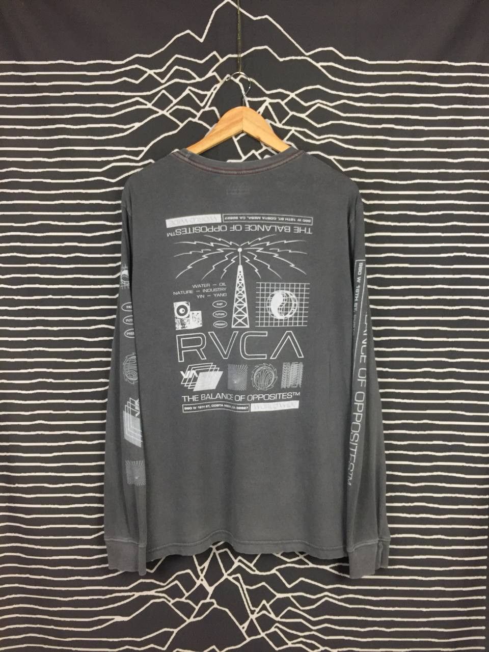 RVCA RVCA Artis Network Program White Noise Longsleeve Tee Size US L / EU 52-54 / 3 - 1 Thumbnail