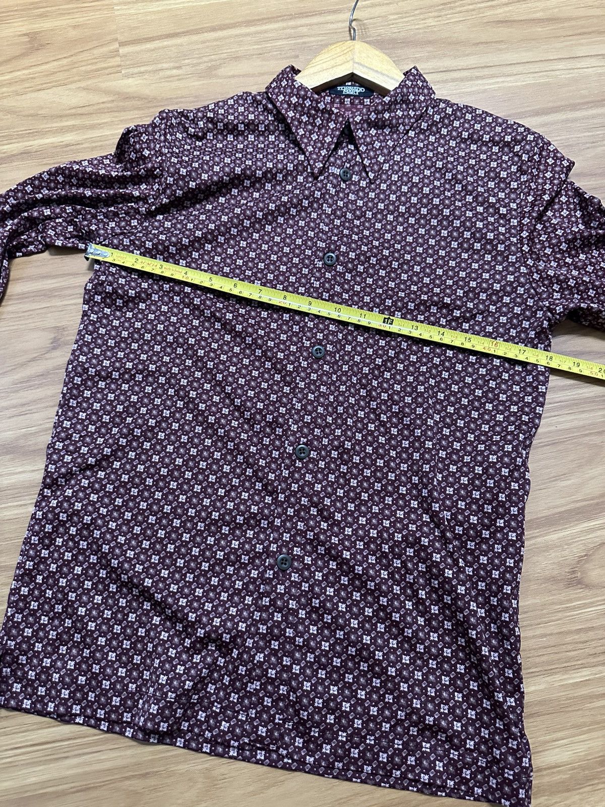 Japanese Brand × Tornado Mart Tornado Mart Maroon Floral Button Up Size US M / EU 48-50 / 2 - 11 Thumbnail