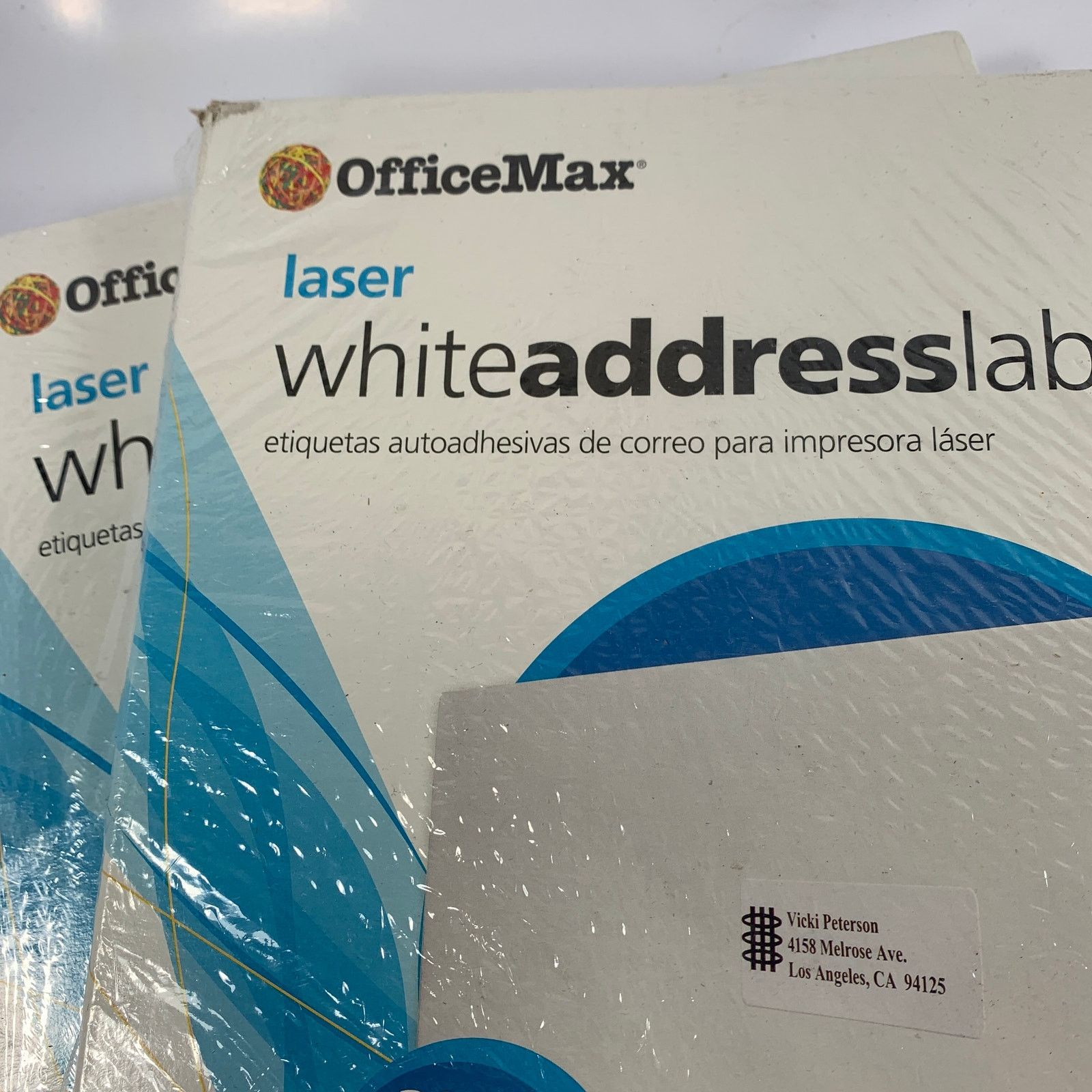 The Unbranded Brand OfficeMax Laser White Address Labels 1 in x 2 5 8 ...