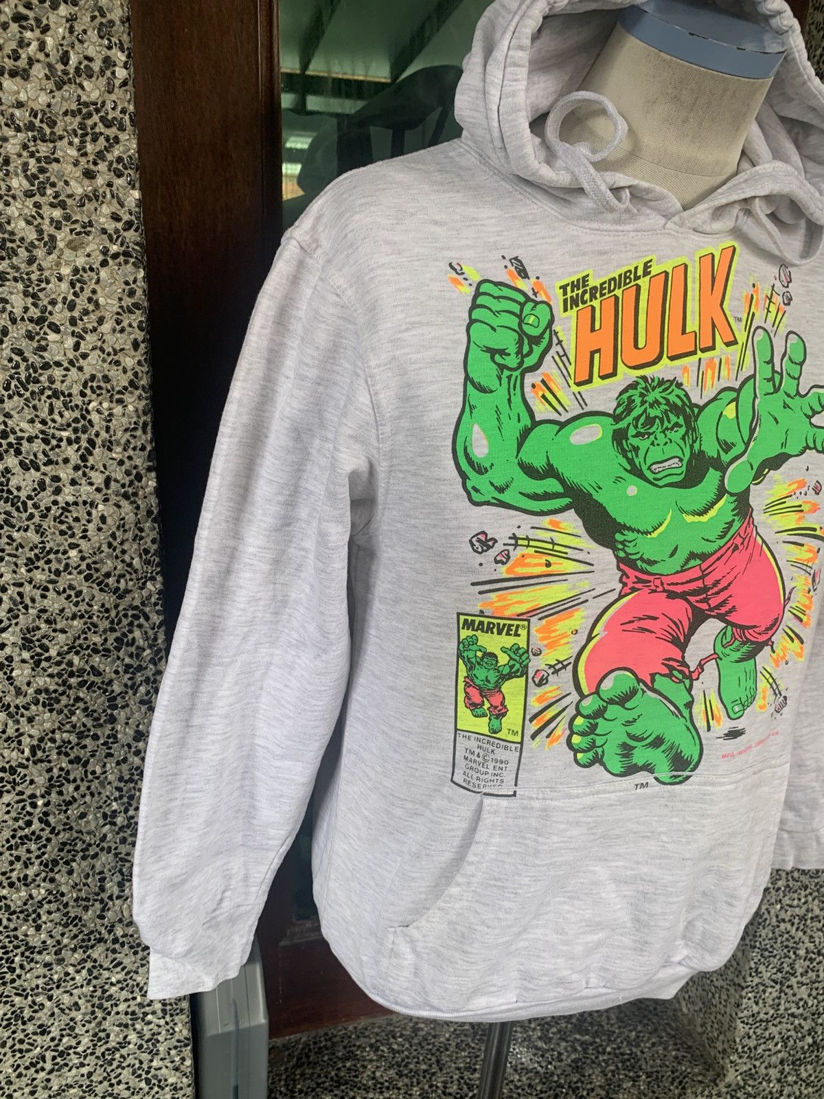Marvel Comics × Vintage Vintage 90s The Incredible Hulk Marvel Sweatshirt Hoodie Size US S / EU 44-46 / 1 - 6 Thumbnail
