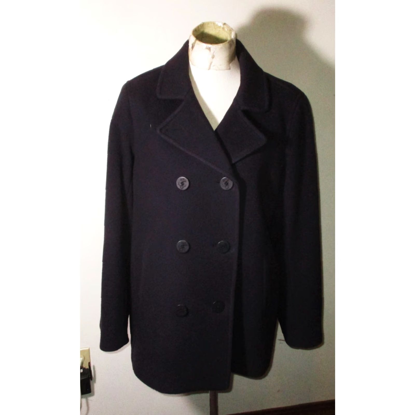 Vintage VINTAGE L.L. Bean Green Peacoat Women's XL Wool 100% Bellandi Short Coat Pockets Insulated Size XL / US 12-14 / IT 48-50 - 2 Thumbnail