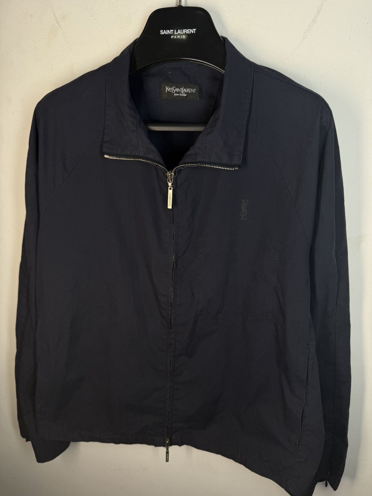 Yves Saint Laurent Spring YSL Jacket Dark Navy Classic Vintage Bomber Size US M / EU 48-50 / 2 - 18 Thumbnail