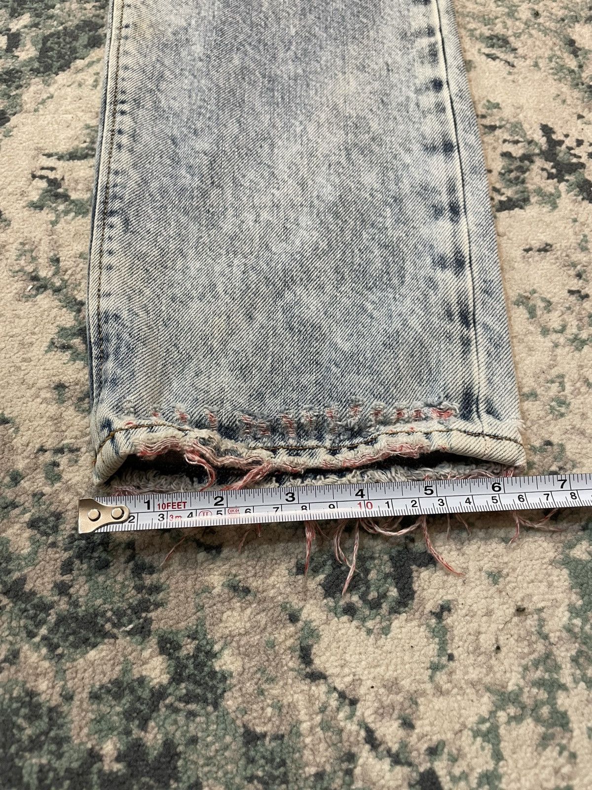 Diesel Diesel Made in Italy Faded Blue Wash Regular Slim Jeans Size US 29 - 7 Thumbnail