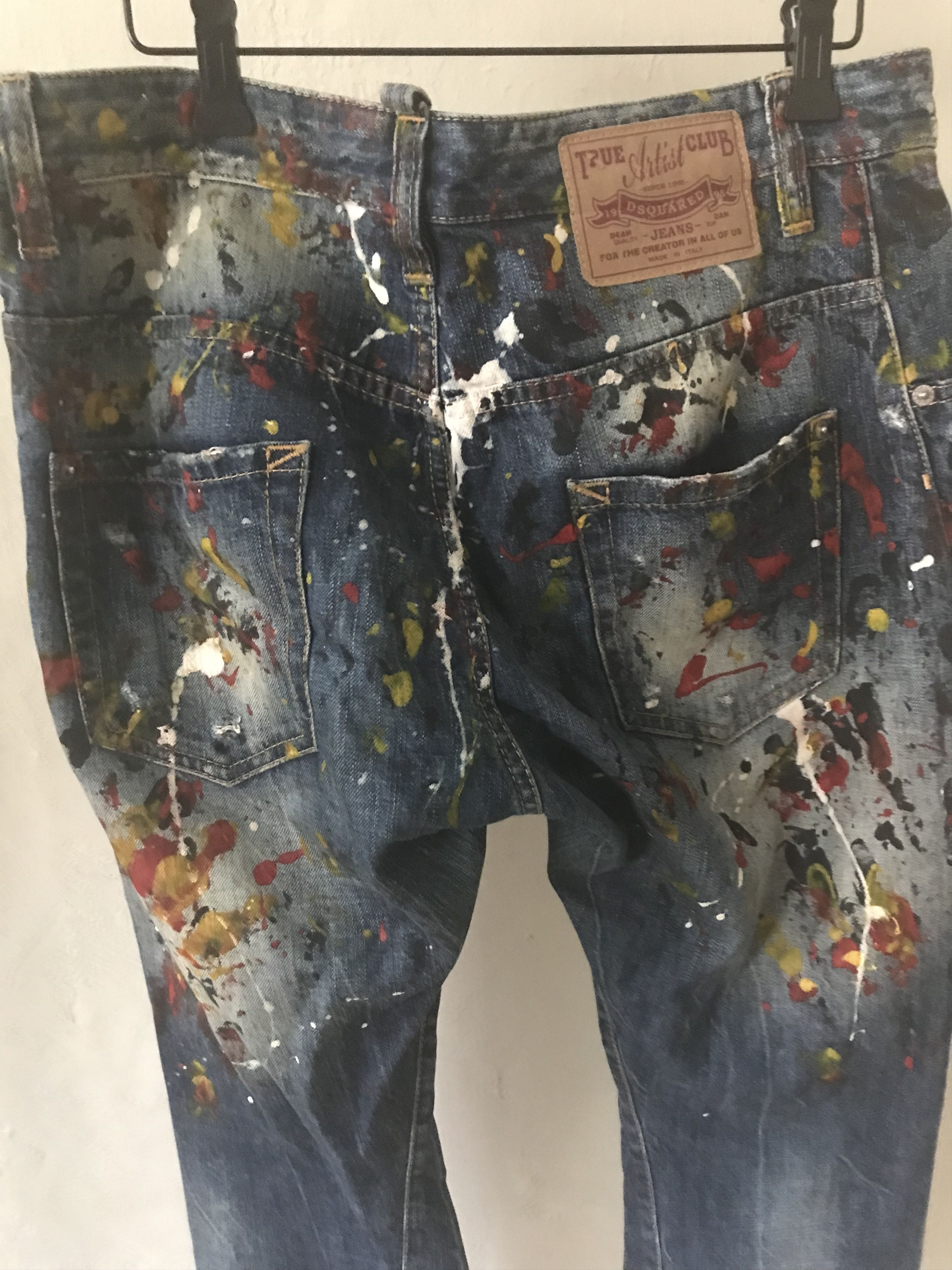 Dsquared2 Dsquared2 FW10 paint splatter 3/4 jeans, size 40, Y2K Size 27" / US 4 / IT 40 - 6 Thumbnail