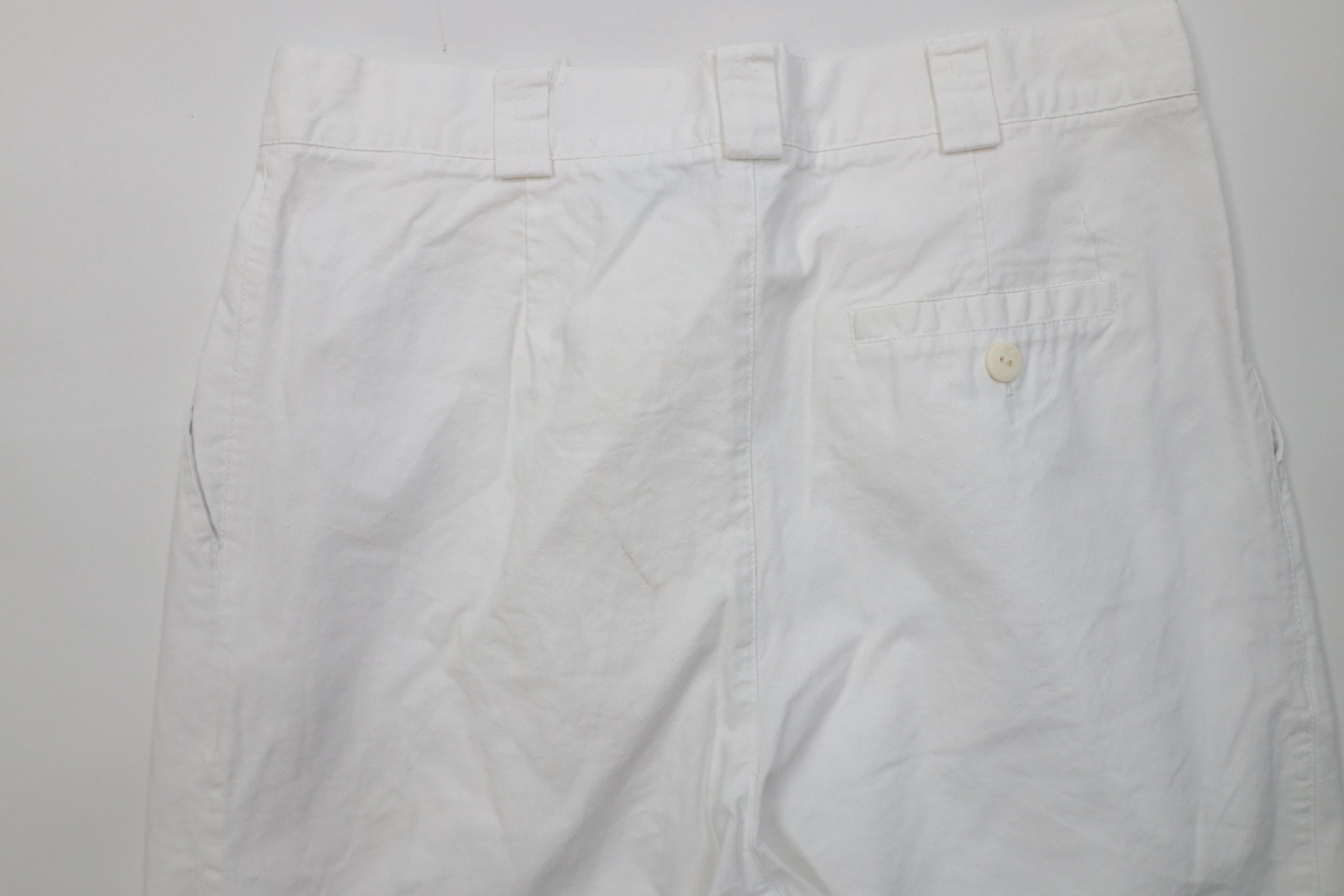 Lacoste Vtg 80s Izod Lacoste Straight Leg Chino Pants White Cotton Size US 30 / EU 46 - 15 Thumbnail