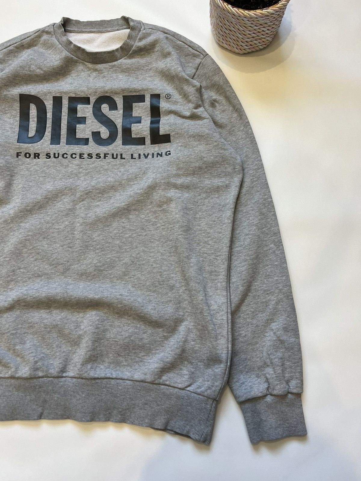 Diesel Diesel Grey Sweatshirt Size US L / EU 52-54 / 3 - 2 Thumbnail
