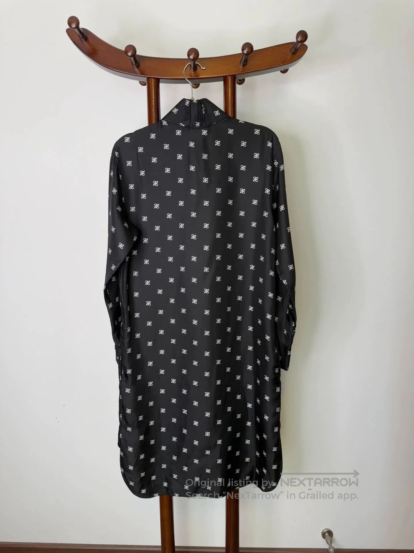 Fendi Fendi Silk Logo Shirt Dress. Size US 36 / EU 52 - 5 Thumbnail