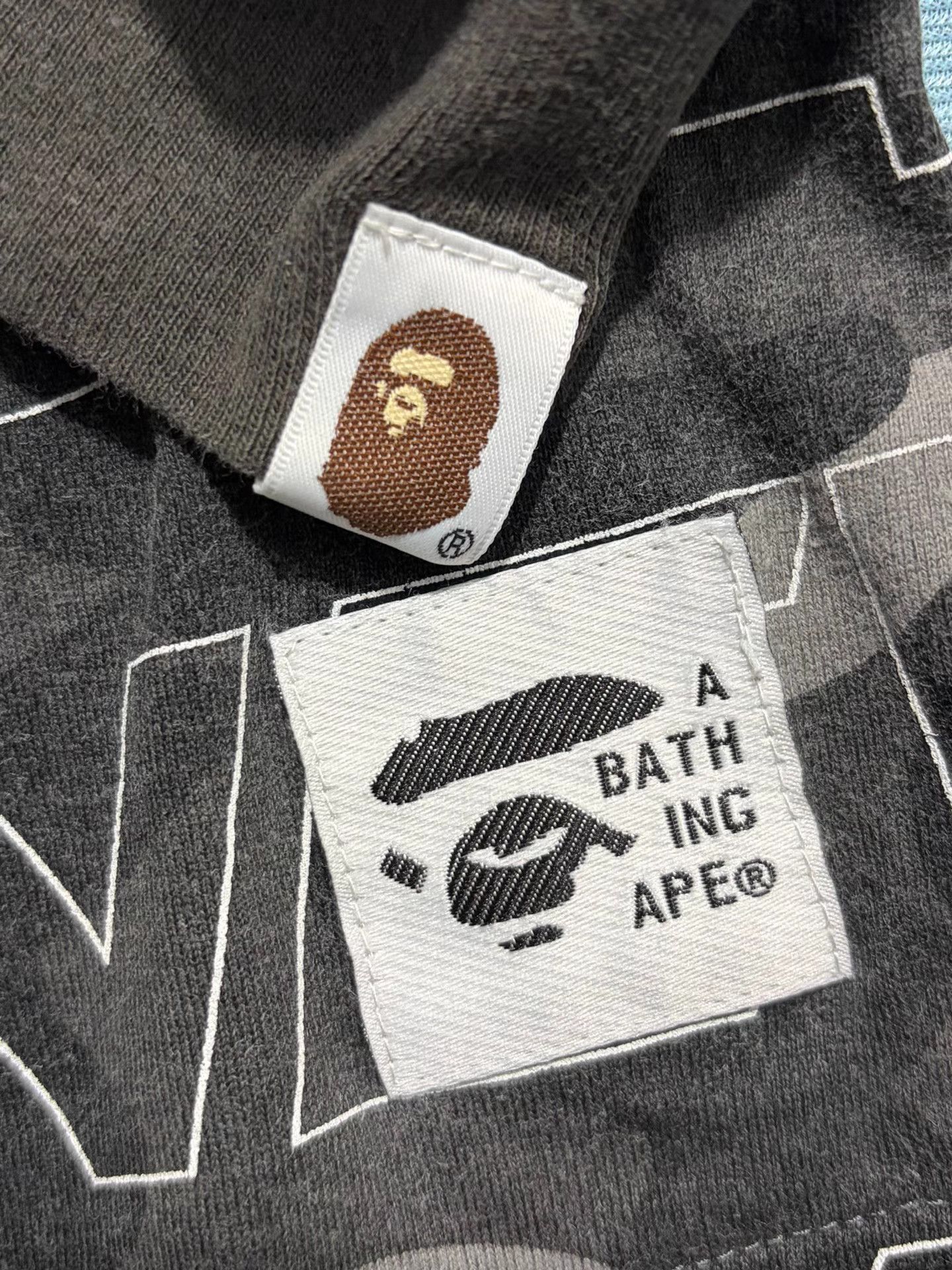 Bape Bape Ape Head Text Camo Long Sleeve Tee Size US S / EU 44-46 / 1 - 3 Thumbnail