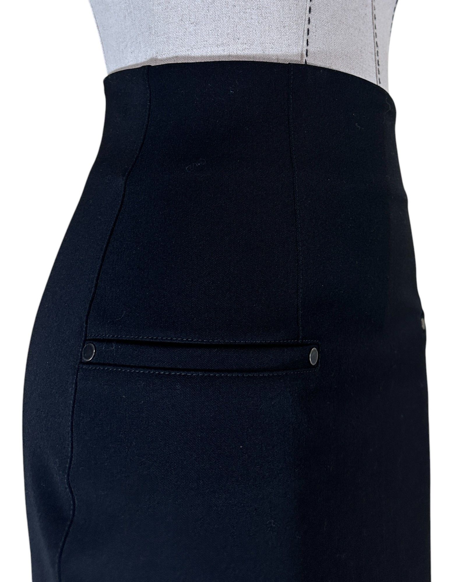 plein sud Black wool skirt midi Size 32" / US 10 / IT 46 - 3 Thumbnail