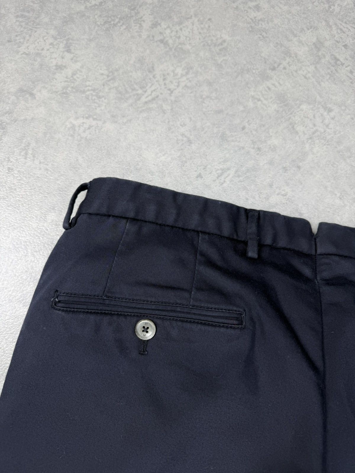 PT Torino PT Torino Superslim Fit Stretch Chino Pants Navy Blue 46 Size US 31 - 13 Thumbnail