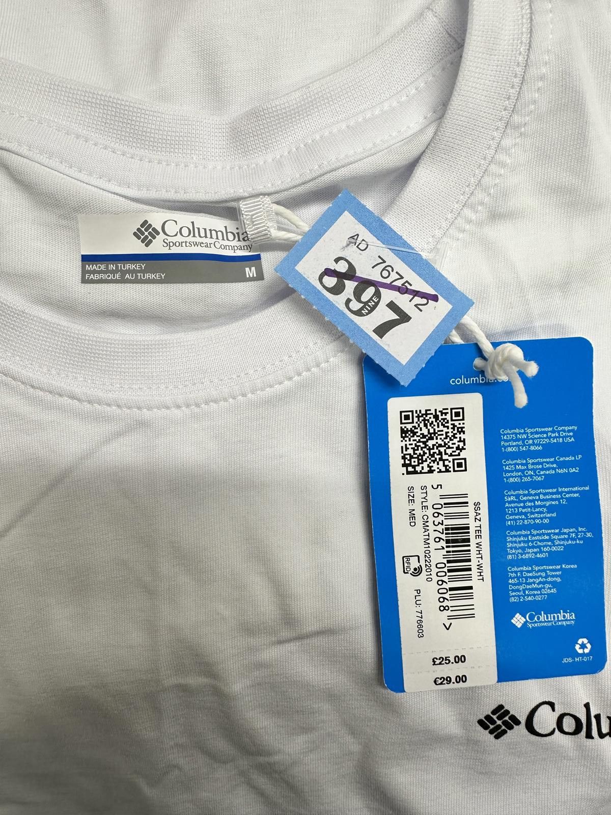 Columbia Columbia White Sportswear T-Shirt Medium Size US M / EU 48-50 / 2 - 2 Thumbnail