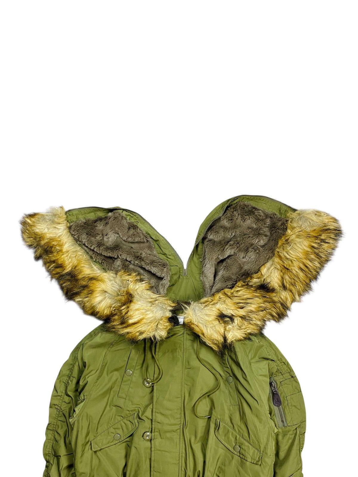 GOA 2000s Moussy - Apocalypse Style Fur Hoodie Bomber Jacket Size US M / EU 48-50 / 2 - 8 Thumbnail