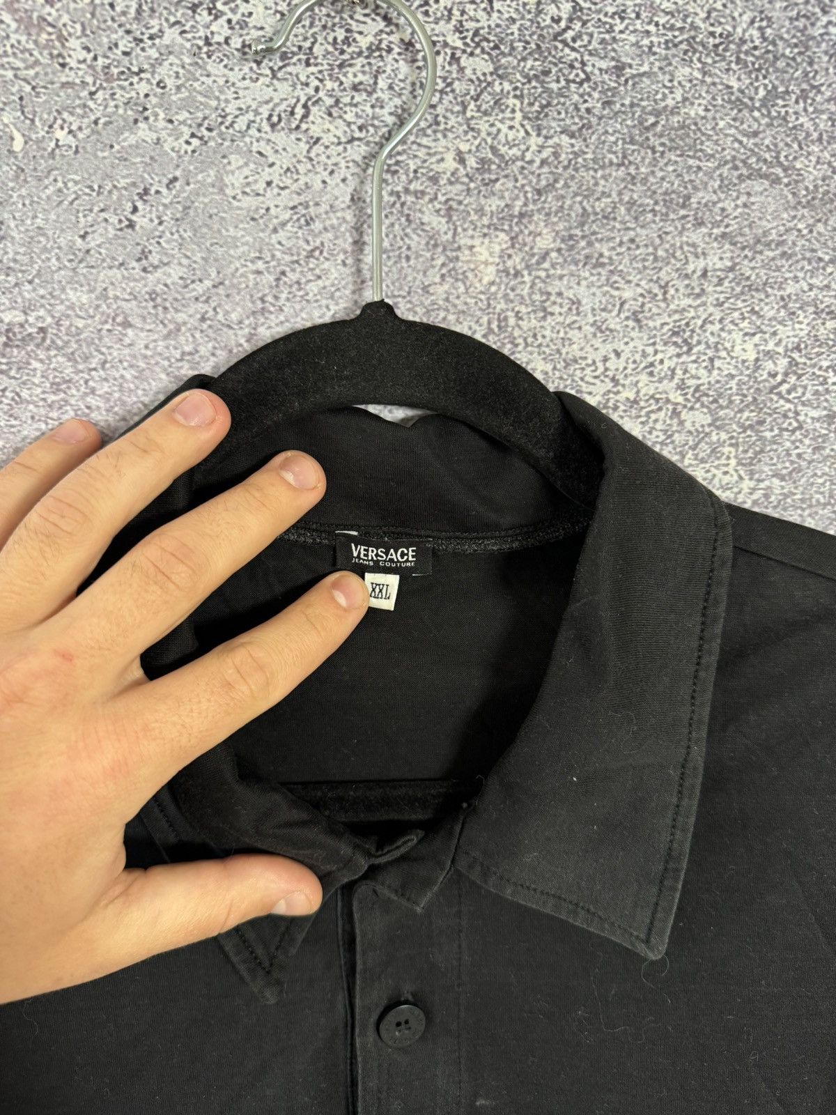 Versace Jeans Couture × Vintage Vintage Versace Jeans Couture Black long sleeve Size US L / EU 52-54 / 3 - 6 Thumbnail