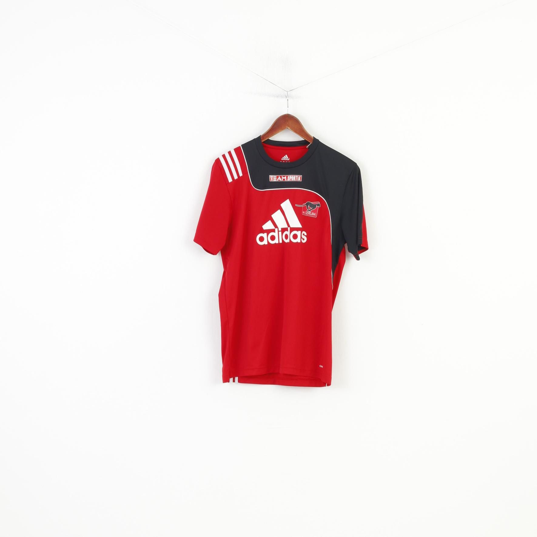 Adidas Adidas Men 38 40 M Shirt Jersey Team Sportia Red 4091 Size US M / EU 48-50 / 2 - 1 Thumbnail