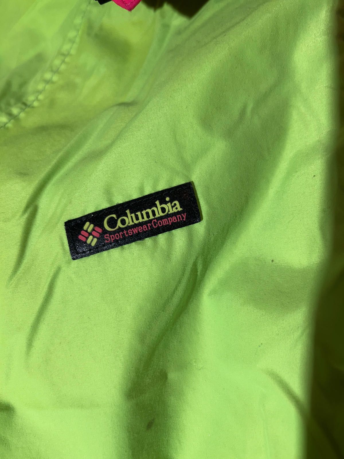 Columbia Vintage 90s Columbia Jacket Neon Lime Green Men's L Size US L / EU 52-54 / 3 - 4 Thumbnail