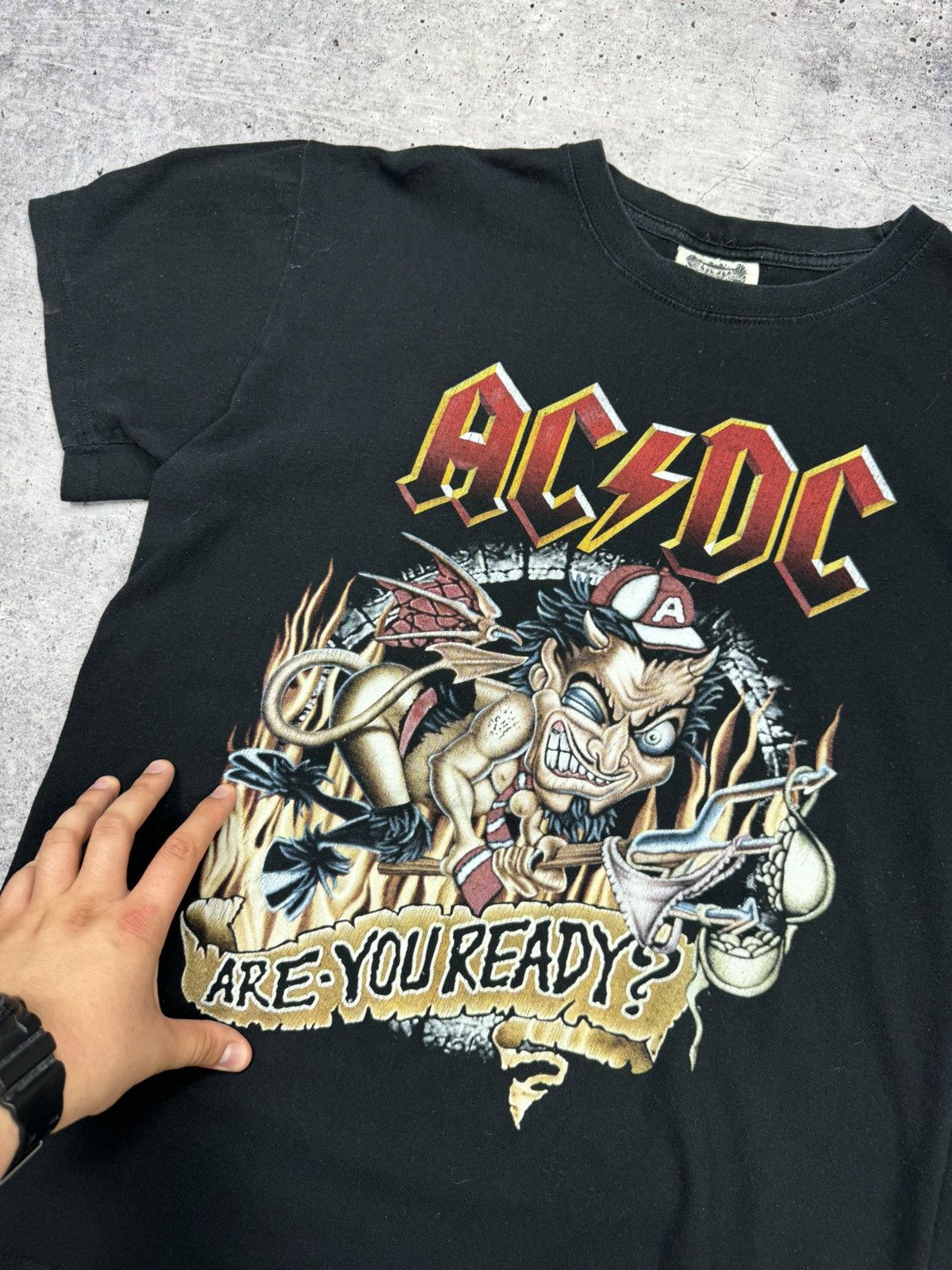 AC/DC × Band Tees 💥💥AC/DC ACDC 90’s Y2K Vintage Big Logo Band Rock T-Shirt Tee Size US M / EU 48-50 / 2 - 6 Thumbnail