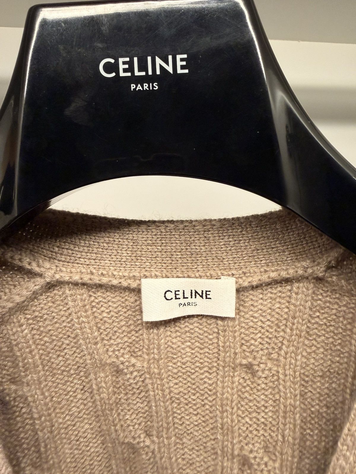 Celine Celine triumph cashmere cardigan cable knit Size US M / EU 48-50 / 2 - 3 Thumbnail