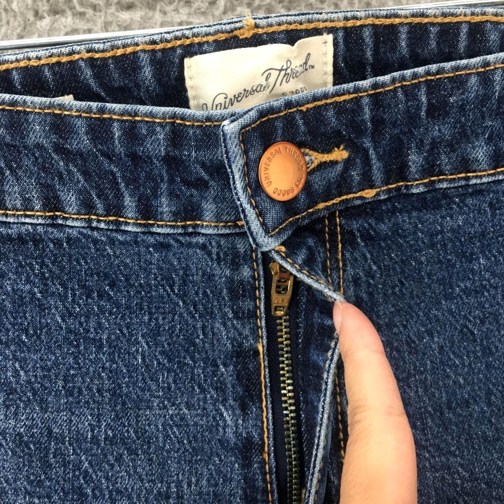 Vintage Universal Thread Jeans Bootcut Womens 24W Blue Denim High Rise Zip NEW Size 42" / US 20 - 4 Thumbnail