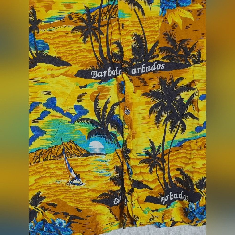 Other Vintage Cartini Hawaiian Shirt Barbados Sz XXL Size US XXL / EU 58 / 5 - 2 Thumbnail