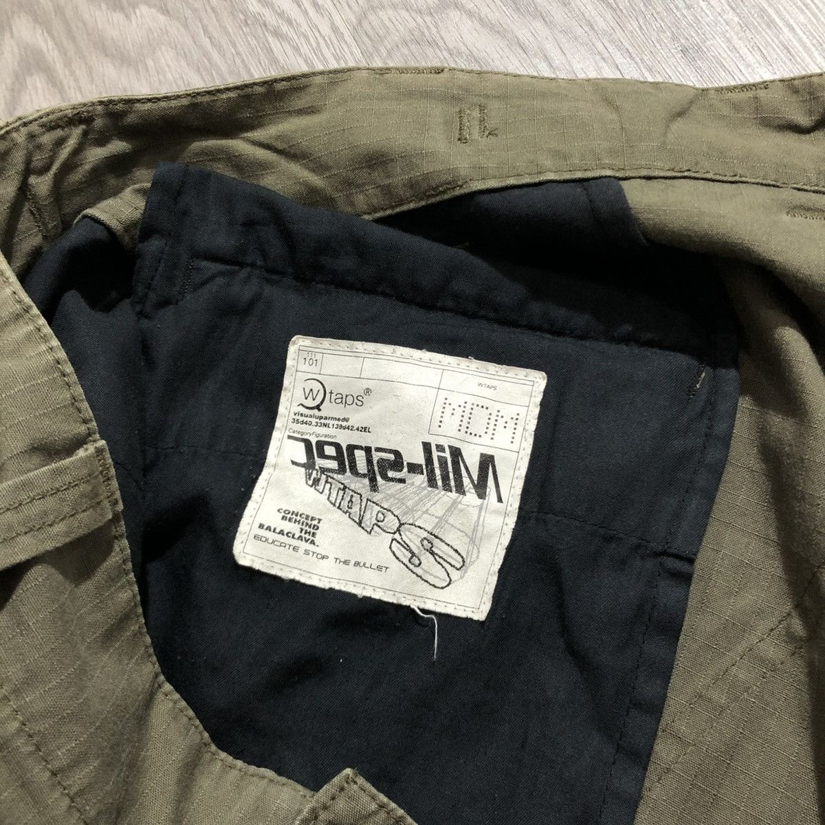 Wtaps 🇯🇵 2000s Wtaps Trousers Cotton Ripstop Cargo Pants Green Army Size US 34 / EU 50 - 16 Thumbnail