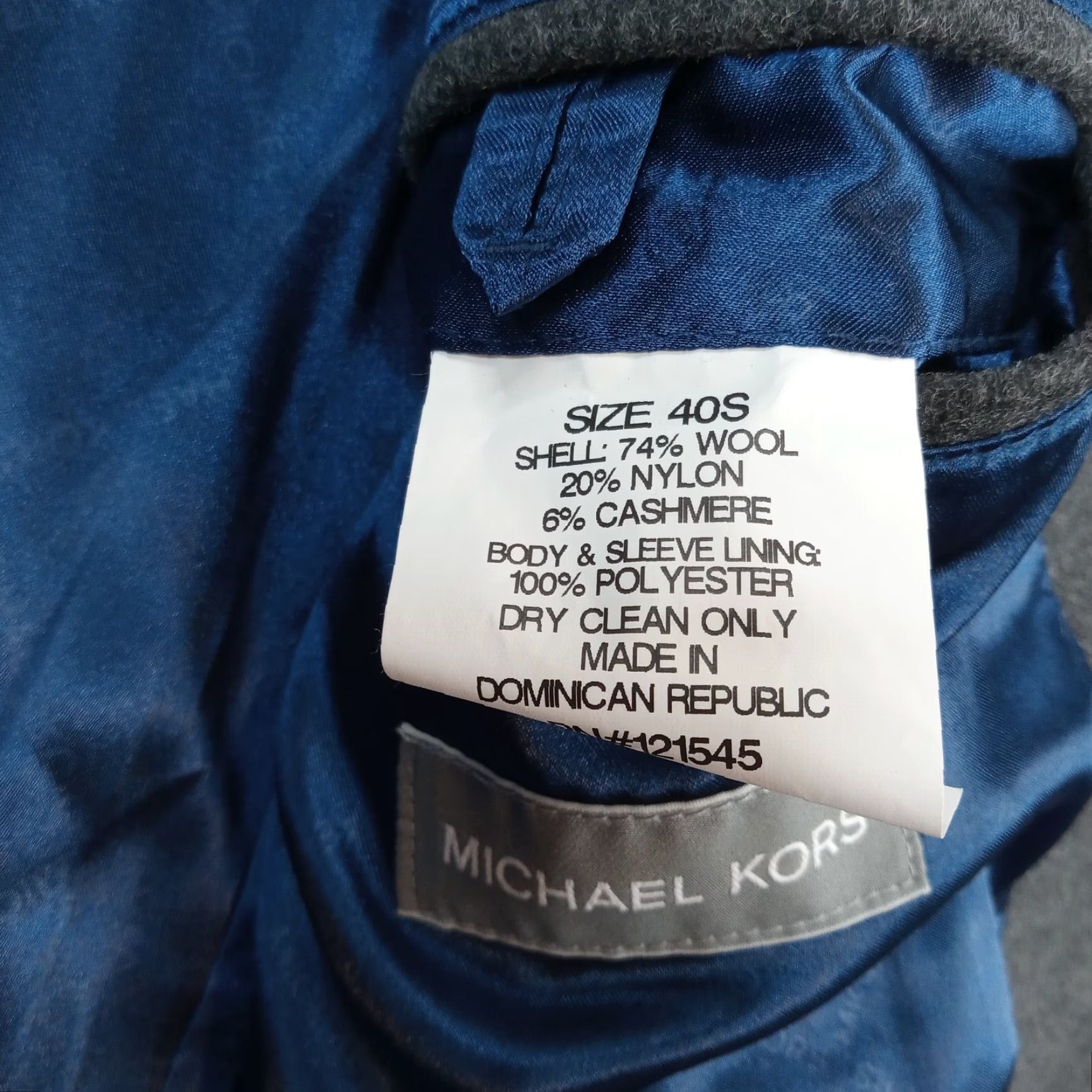 Michael Kors Michael Kors Madison Overcoat Jacket Mens 40S Gray Button Coat Lined Wool Blend Coat Mens 40 Gray Vintage No Size US XXS / EU 40 - 7 Thumbnail