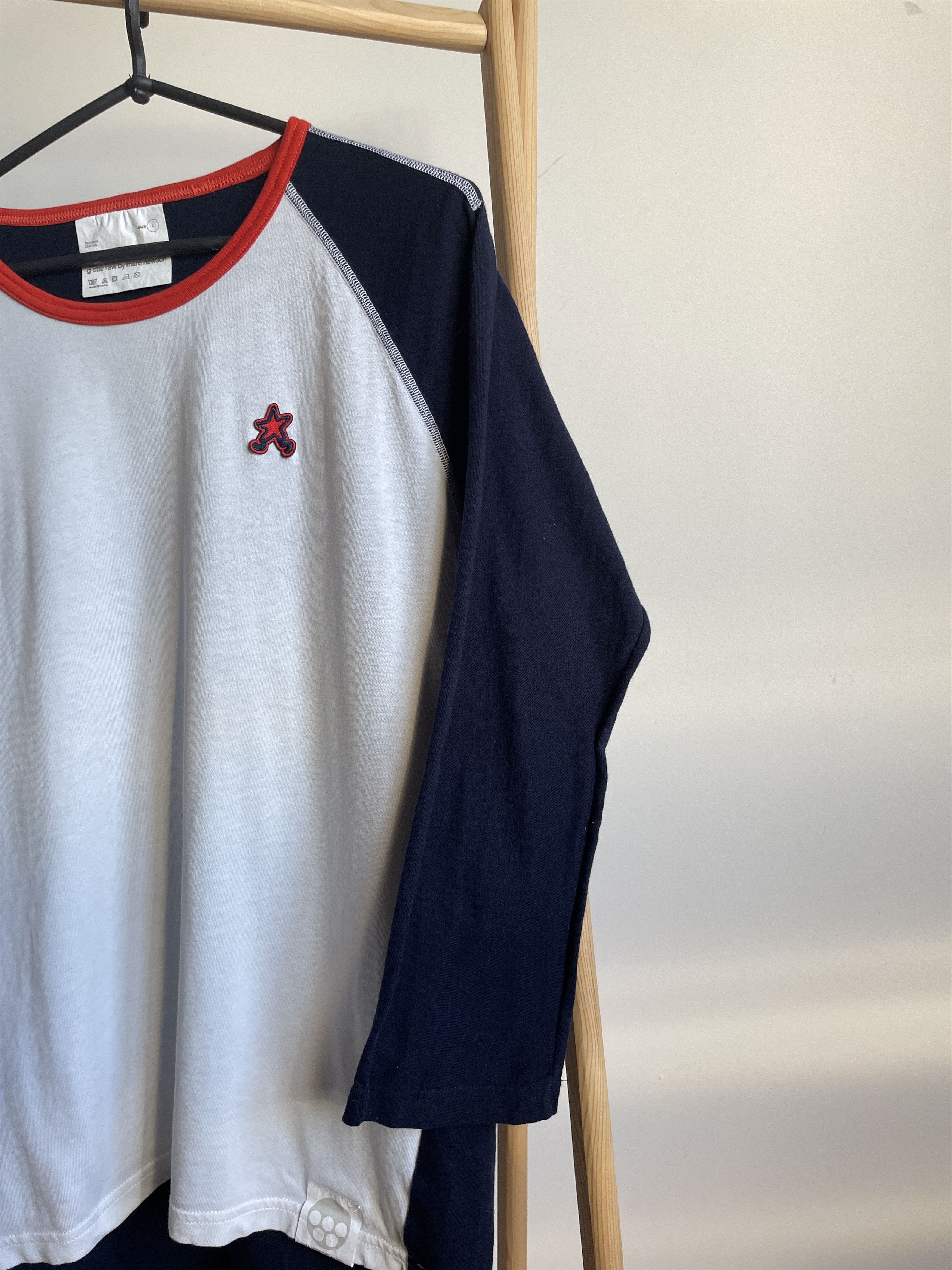 G-Star × Marc Newson G Star Raw Marc Newson Walking Star 3/4 Sleeve Baseball Tee Size US L / EU 52-54 / 3 - 6 Thumbnail
