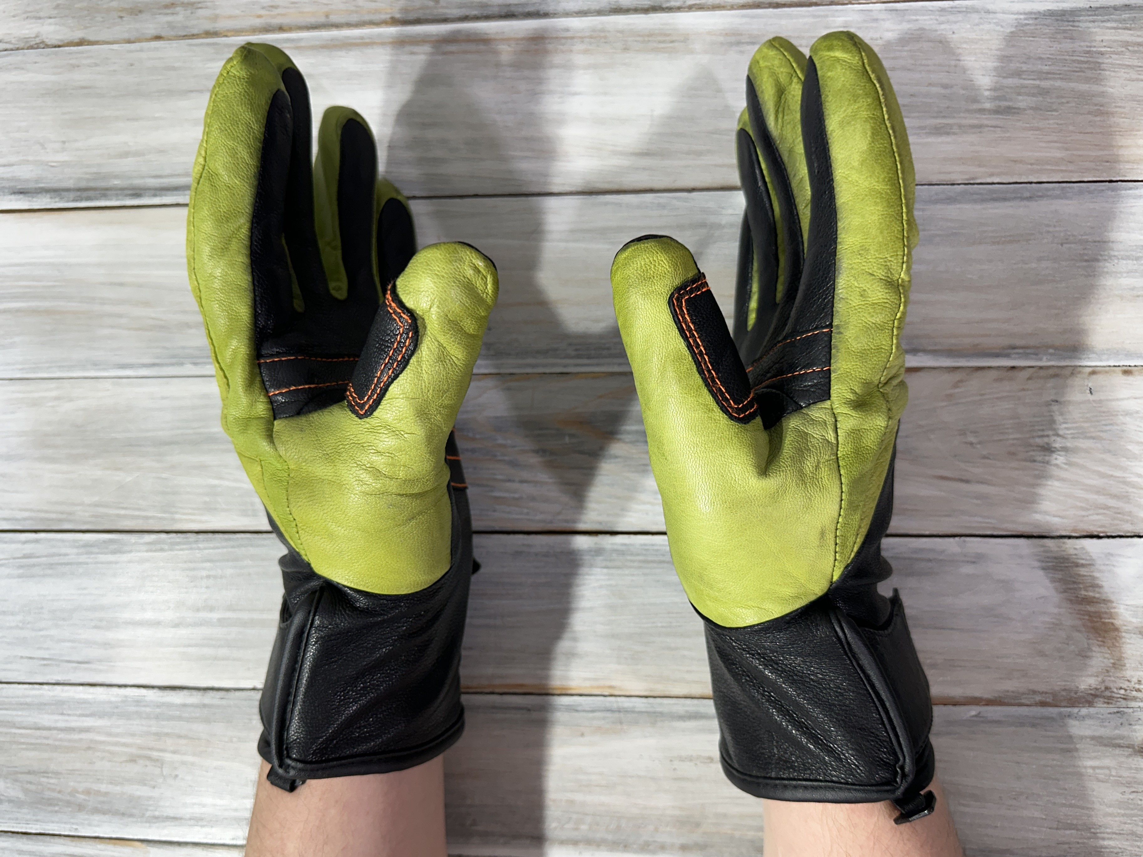 ORTOVOX ORTOVOX Snowboard Gloves Pro Leather Happy Green Ski Sport Size ONE SIZE - 3 Thumbnail