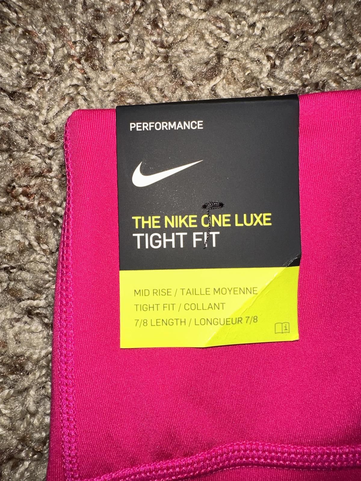 Nike Nike One Women's Plus Size Pink Luxe Tight Sample Size 40" / US 18 - 5 Thumbnail