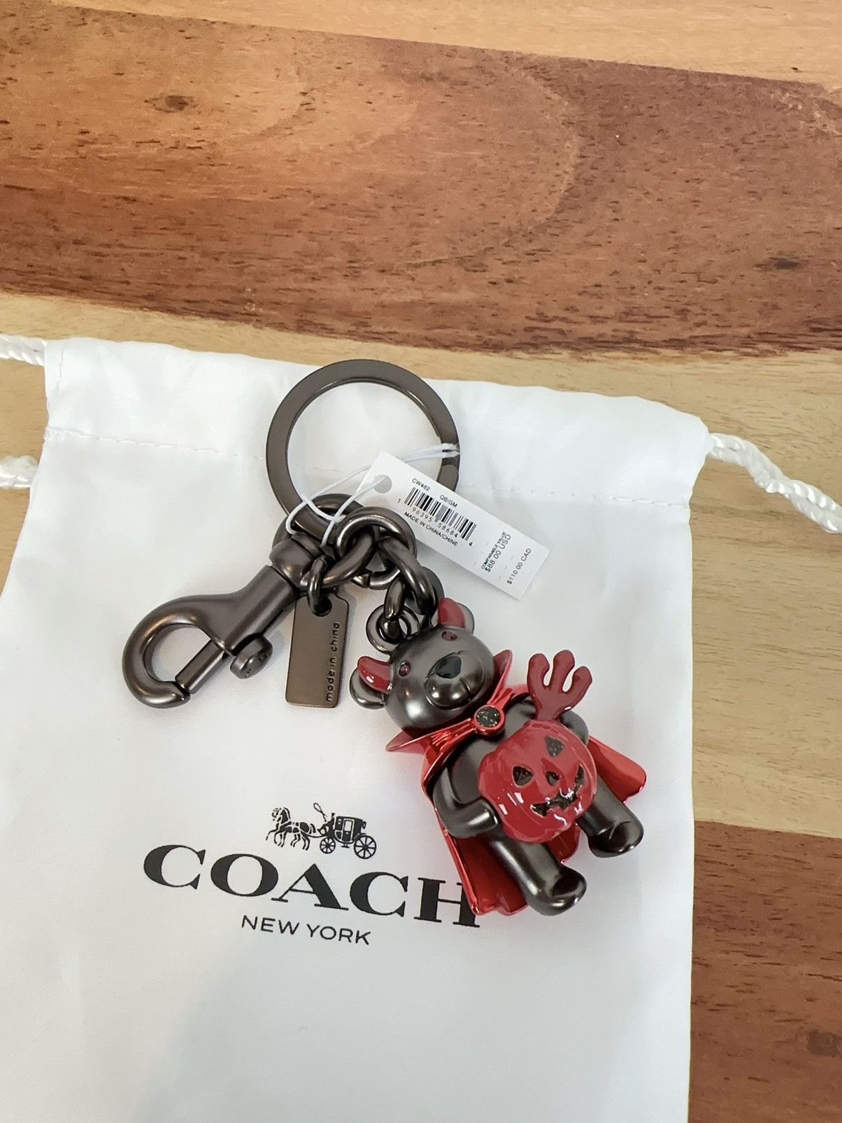 Coach NWT Coach Halloween Devil Bear Bag Charm Size ONE SIZE - 6 Thumbnail