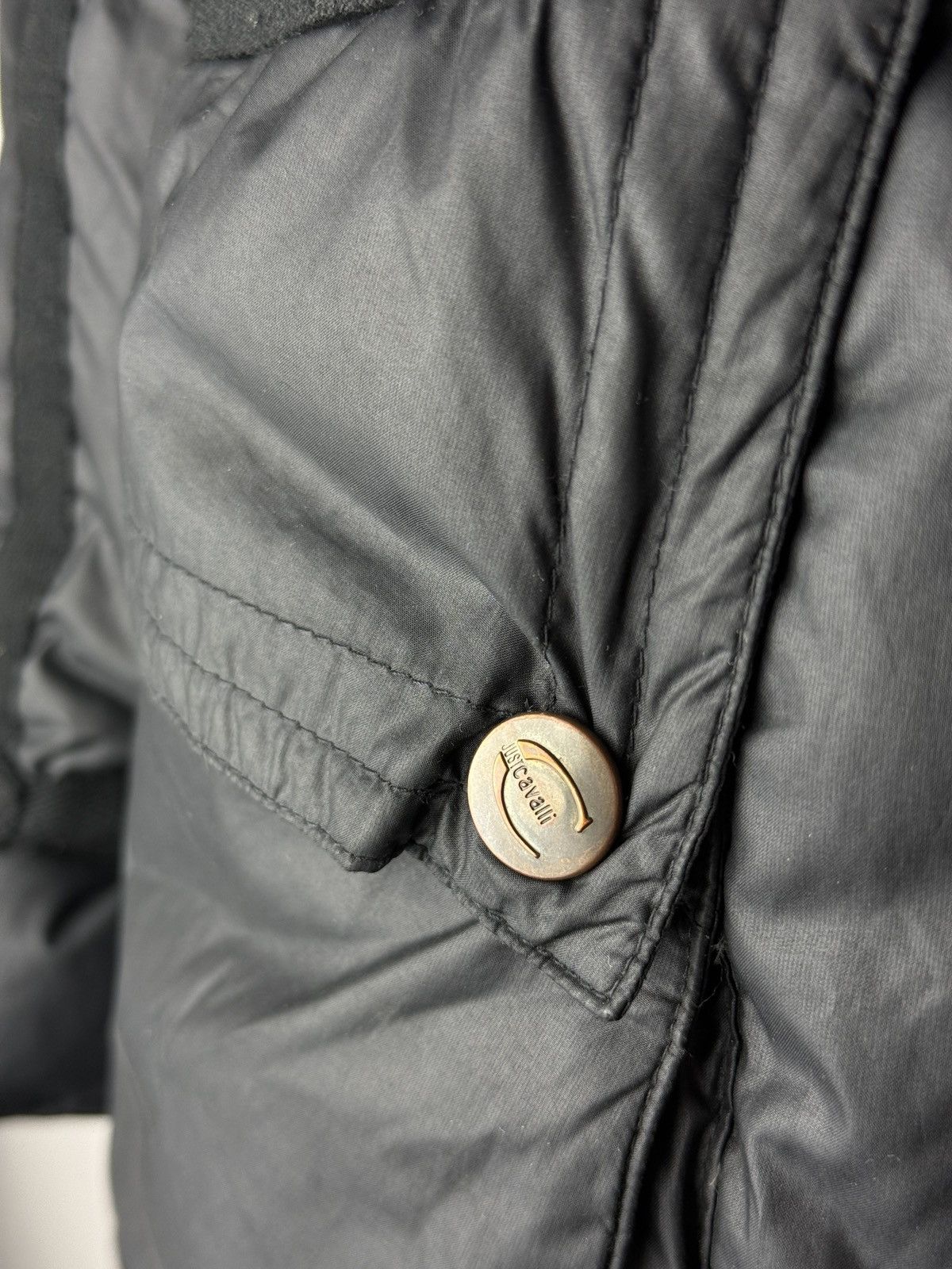 Just Cavalli Early 00s Just Cavalli Bondage Down Jacket Size XS / US 0-2 / IT 36-38 - 5 Thumbnail