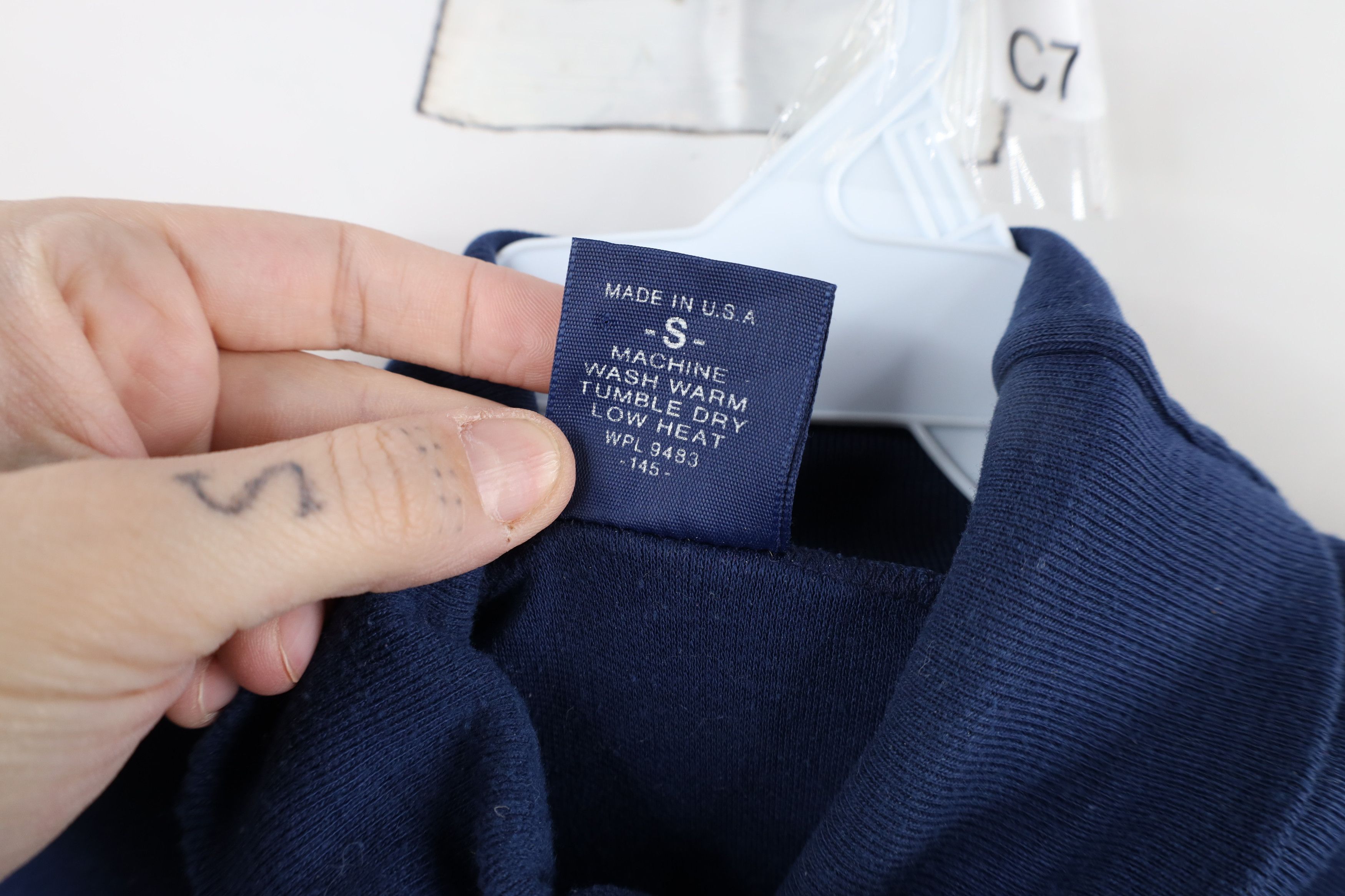 Vintage Vintage 70s Streetwear Knit Turtleneck T-Shirt Blue USA Size US S / EU 44-46 / 1 - 6 Thumbnail