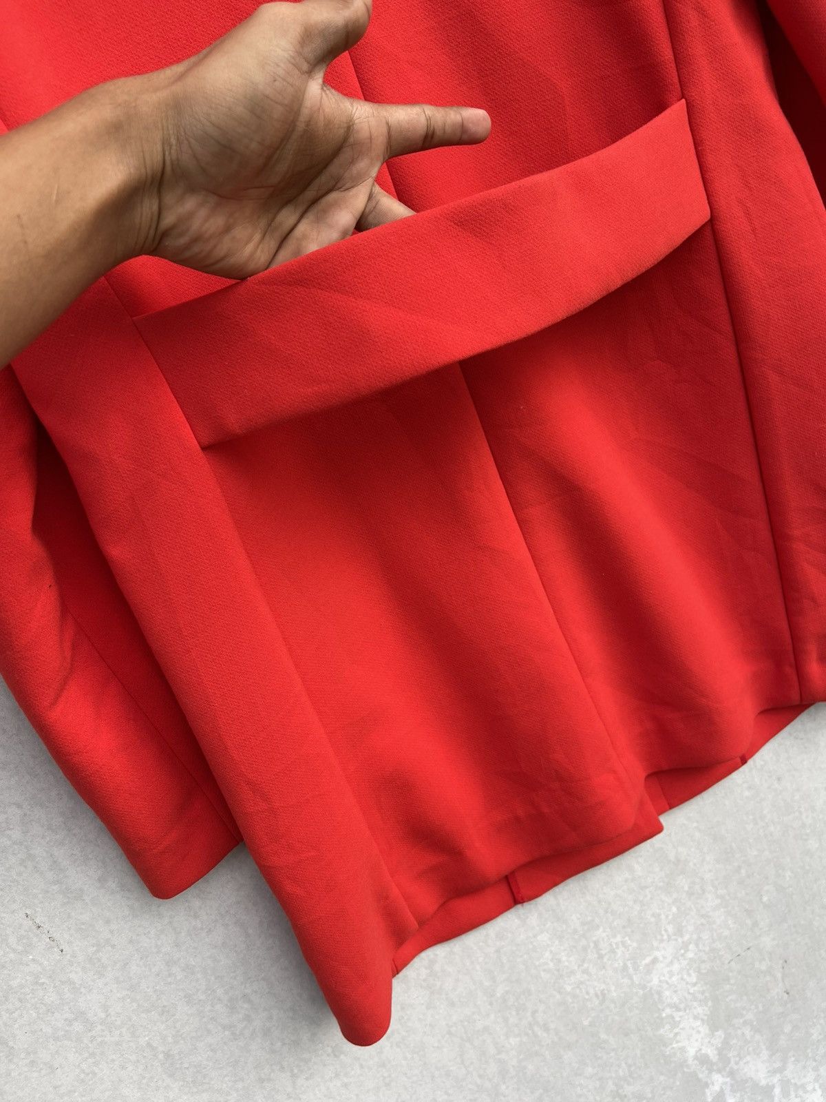 Uniqlo Uniqlo women's Collarless Single-brested Red Coat Size M / US 6-8 / IT 42-44 - 8 Thumbnail