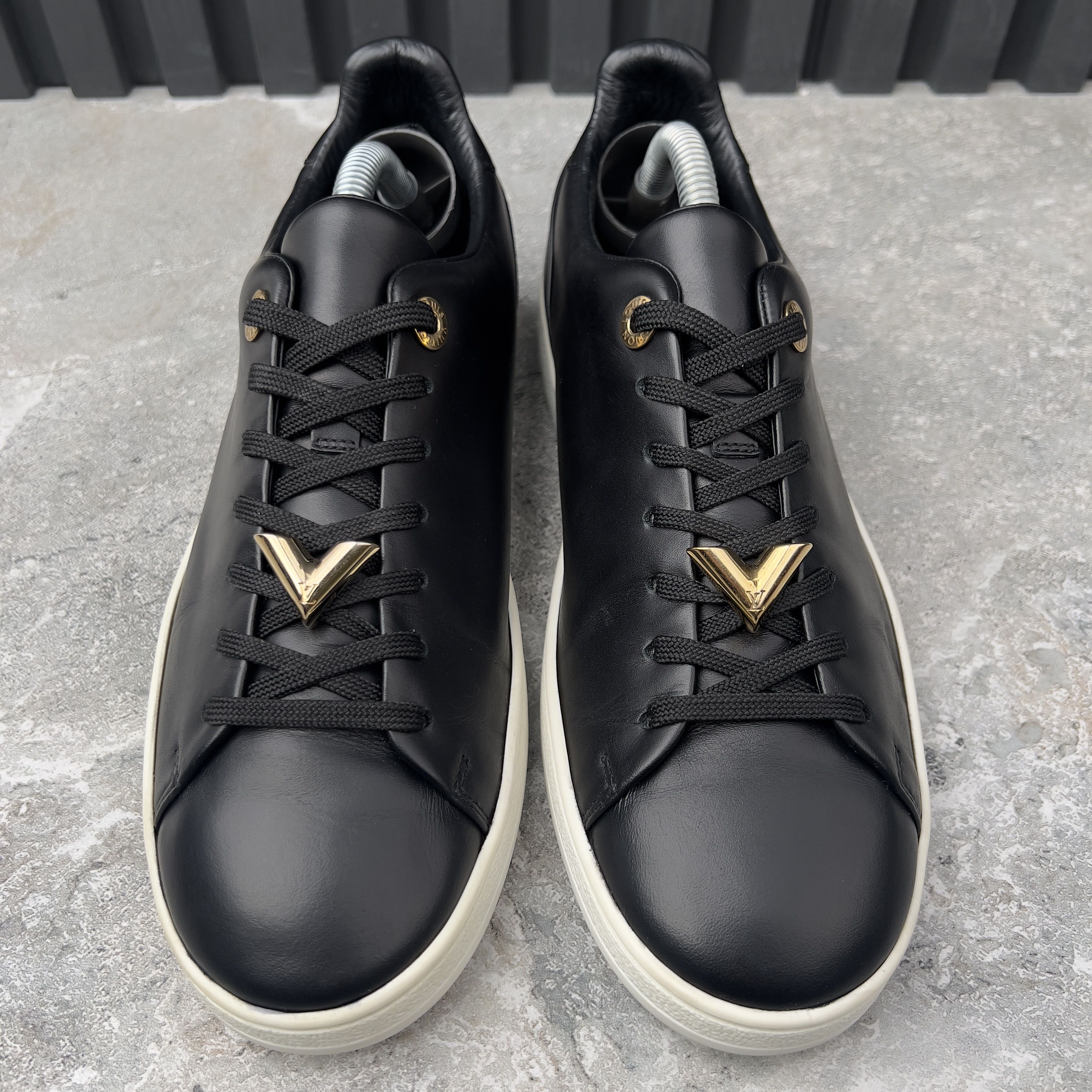 Louis Vuitton Louis Vuitton Frontrow Logo Low Top Sneakers Leather Size US 8 / IT 38 - 2 Thumbnail