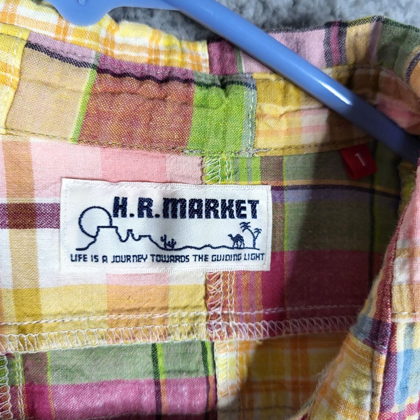Market H.R. MARKET Shirt Women's Multi color Patch work Check Regular Size 1 Size XS / US 0-2 / IT 36-38 - 8 Thumbnail