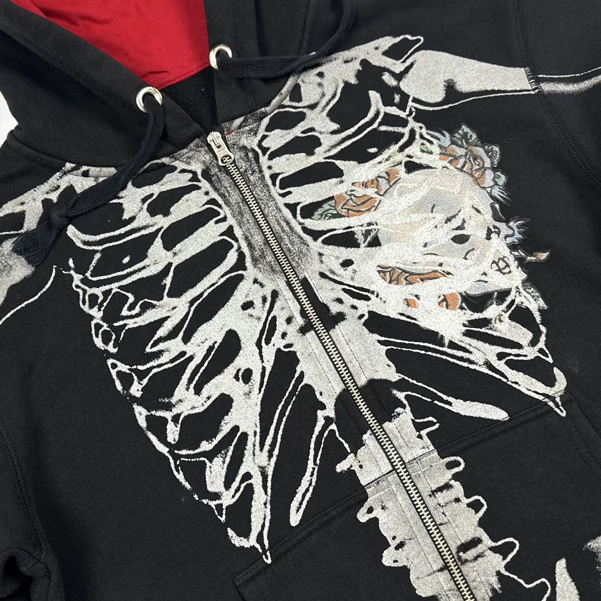 Ed Hardy Vintage Ed Hardy x Christian Audigier Skeleton Zip Hoodie Size US XL / EU 56 / 4 - 10 Thumbnail
