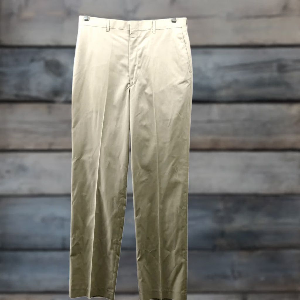 Haggar VINTAGE Haggar Pants Mens 34x34 Beige Straight Classic Chino Khaki Dress Size US 34 / EU 50 - 1 Thumbnail
