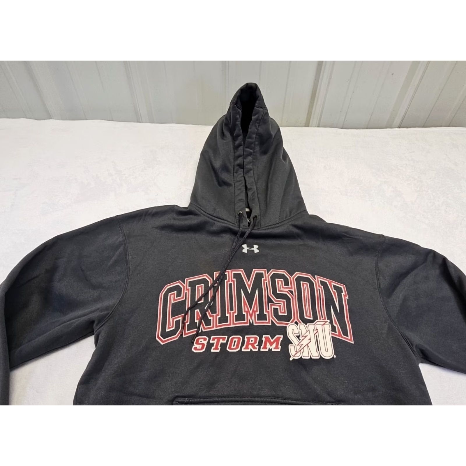 Under Armour Under Armour Storm Hoodie Mens S Black Pullover Fleece Graphic Crimson Storm Pullover Hoodie Size US S / EU 44-46 / 1 - 3 Thumbnail
