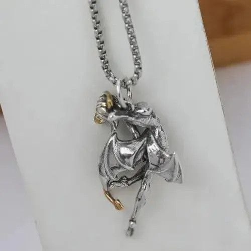 VIBE Two-Color Devil Angel Necklace Size ONE SIZE - 3 Thumbnail