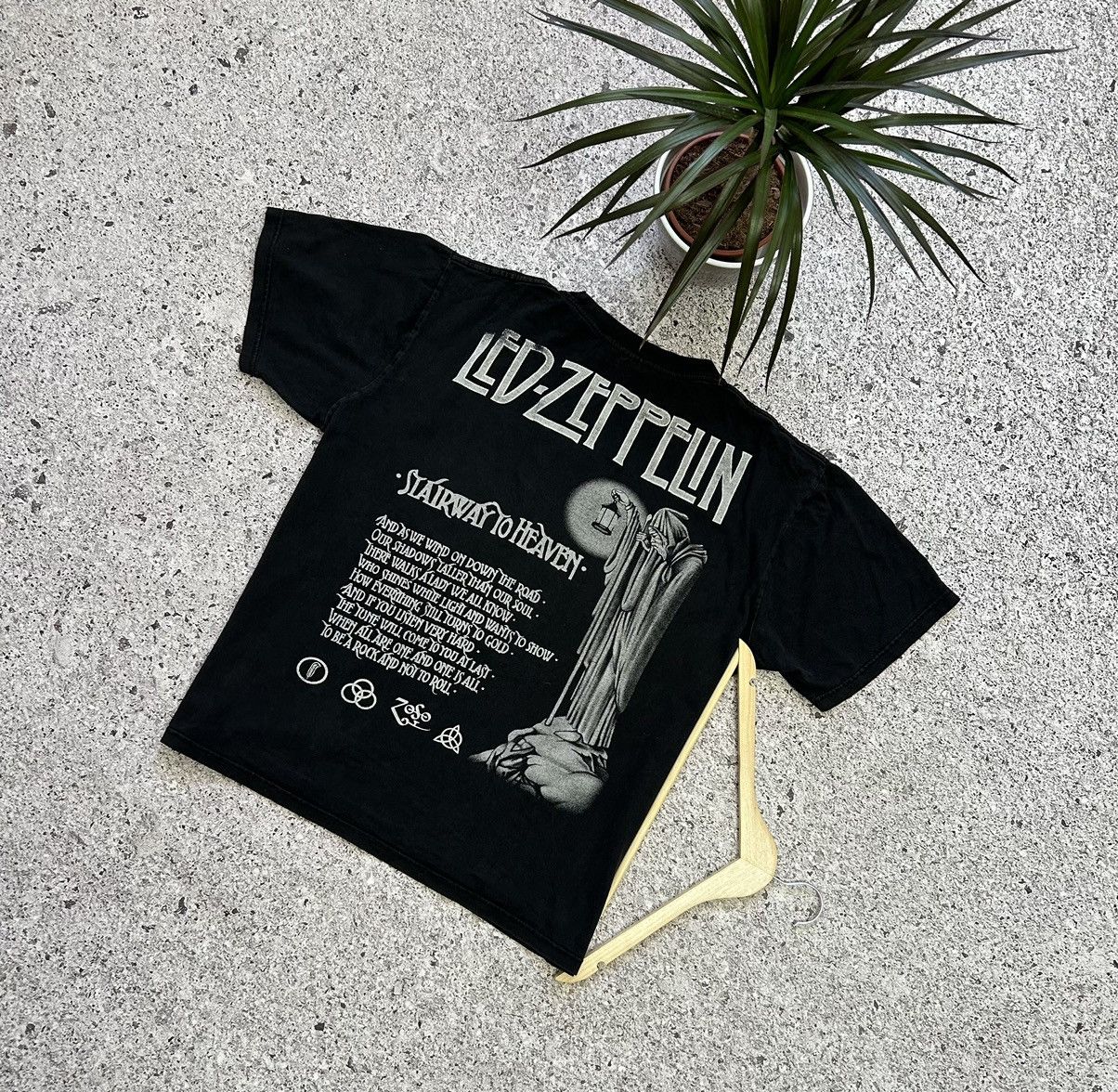 Band Tees × Led Zeppelin × Vintage Vintage 90’s Led Zeppelin Stairway To Heaven Band T-shirt Size US XXL / EU 58 / 5 - 2 Thumbnail